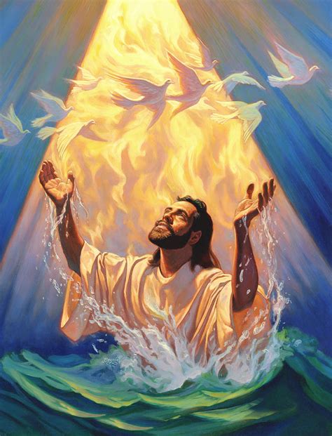 The Baptism Of Jesus Painting by Jeff Haynie