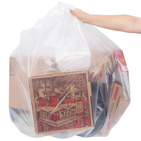 39 Gallon 1.5 MIL Strong Clear Trash Bags – OX Plastics