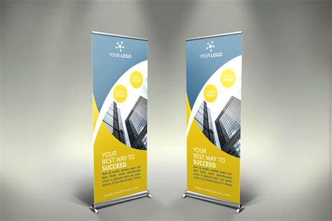 Business Roll-Up Banner - v028 ~ Presentation Templates on Creative Market