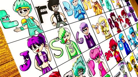 Drawing Alphabet Lore Friendship Real Life Lowercase 3 Humanized ...