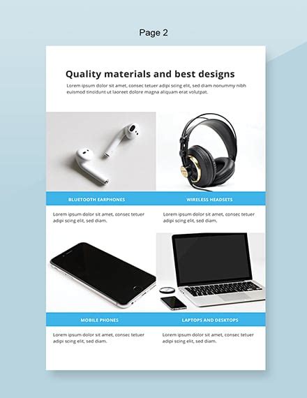 Product Catalog Template [Free PSD] - Google Docs, Illustrator ...