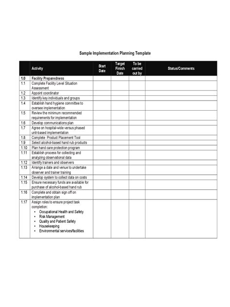 Implementation Plan Template - 3 Free Templates in PDF, Word, Excel ...