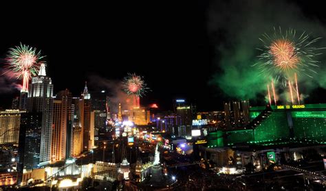 Download Las Vegas Strip Fireworks Display Wallpaper | Wallpapers.com