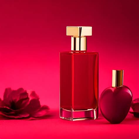 Premium Photo | Red perfume bottle hires stock photography and images