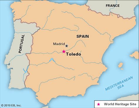 Toledo In Spain Map - Dottie Katherine