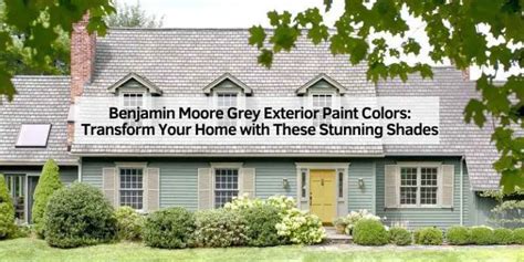 Benjamin Moore Grey Exterior Paint Colors: Transform Your Home with ...