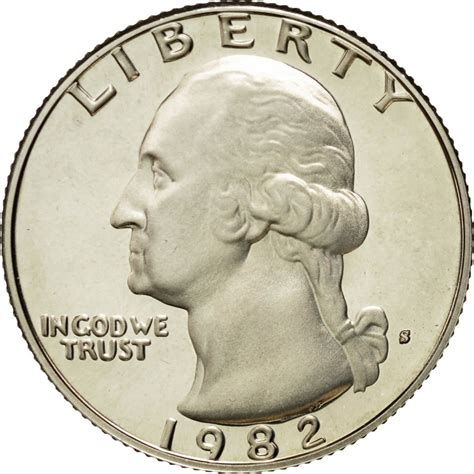 Quarter Dollar 1982 Washington, Coin from United States - Online Coin Club