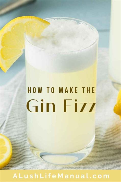 It's so easy to make the classic cocktail Gin Fizz with only three ...