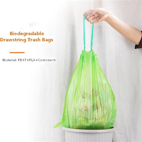 OEM/ODM Biodegradable Green Drawstring Trash Bags,Biodegradable Green ...