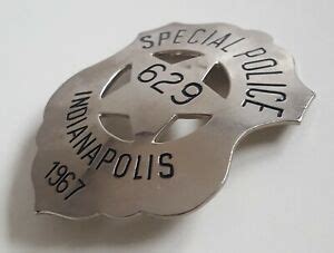 Indiana Police Badge In Collectible Obsolete Us Police Badges for sale ...