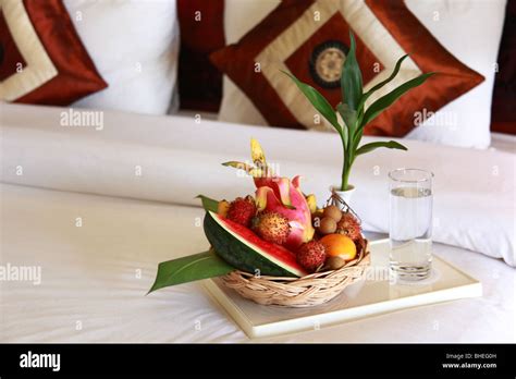 Amenities in a 5 star hotel Stock Photo - Alamy