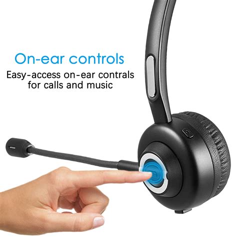 Noise Cancellation Wireless Bluetooth Headphone Headset / Mic For Truck ...