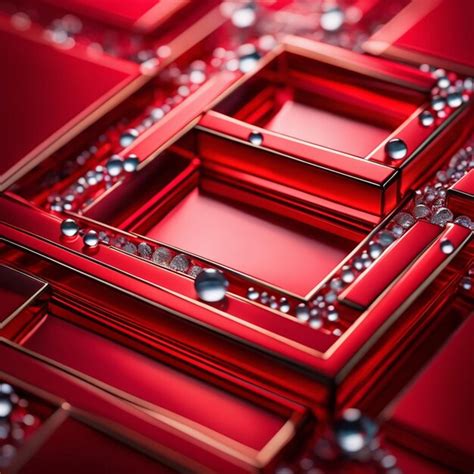 Premium AI Image | Red rectangle shaped abstract background