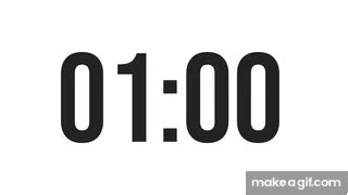 1 MINUTE COUNTDOWN TIMER (60 SECONDS TIMER) on Make a GIF