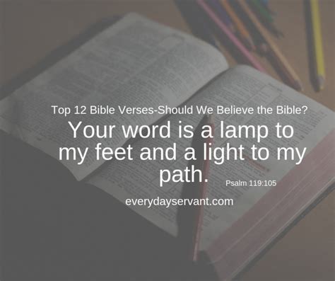 Top 12 Bible Verses-Should We Believe the Bible ? - Everyday Servant