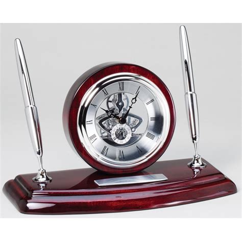 Executive Desk Clock Pen Set - AwardMakers