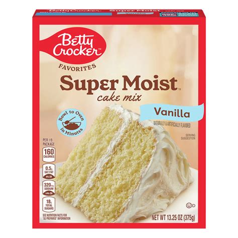 Save on Betty Crocker Favorites Super Moist Cake Mix Vanilla Order ...