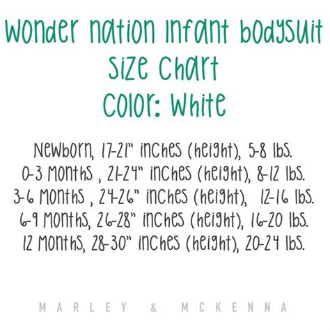 wonder nation size chart - Conomo.helpapp.co