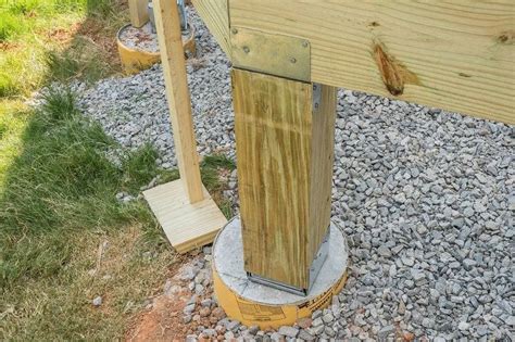 Installing Wood Deck Support Posts | Decks.com