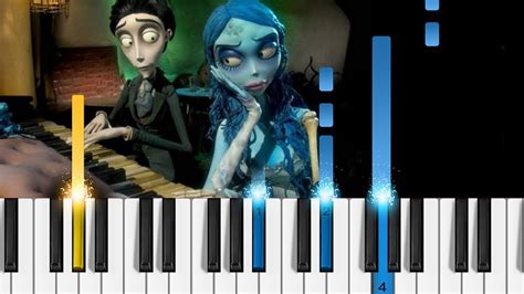 "The Piano Duet" - Tim Burton's Corpse Bride - Piano Tutorial Chords ...