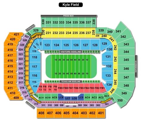 Kyle Field Seating Chart View | Cabinets Matttroy