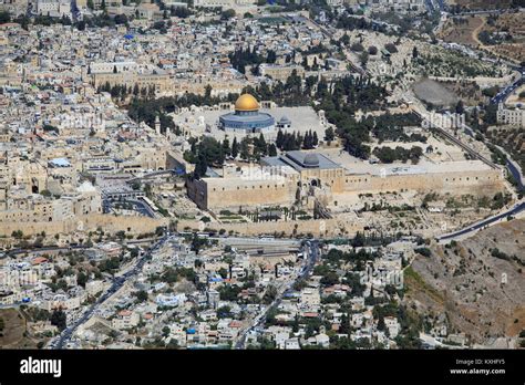 Jerusalem, Old City - Israel, Aerial View Stock Photo - Alamy