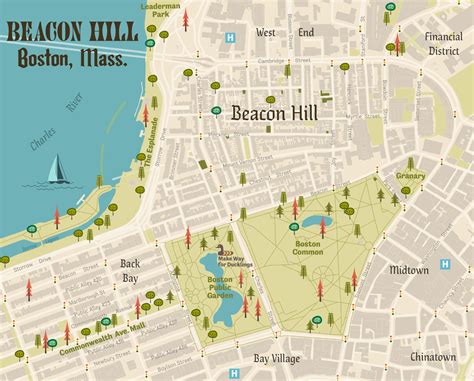 Beacon Hill Boston Map - Draw A Topographic Map