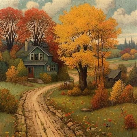 Pin by Martha Kleine on Autumn | Autumn landscape, Autumn painting ...