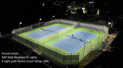 LED Tennis Court Lights and Court Lighting for Tennis