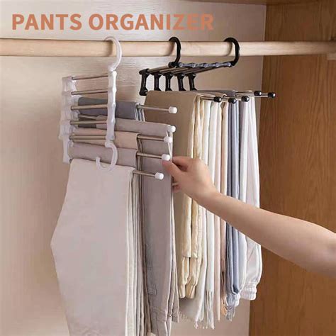 【COD】Stainless Steel Pants Hanger Organizer Multifunctional 5-in-1 ...