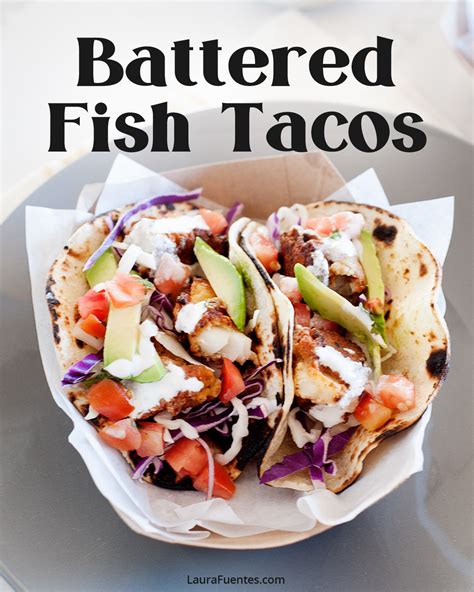 Battered Fish Tacos with Baja Slaw - Laura Fuentes