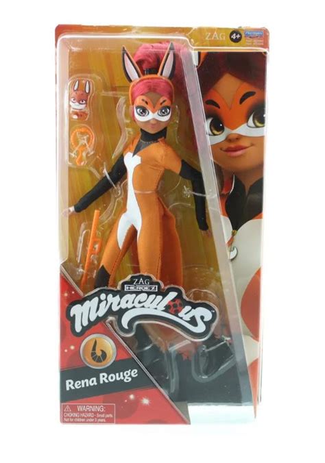 Miraculous Ladybug Rena Rouge Fox Action Figure 10.5" Doll Orange Zag ...