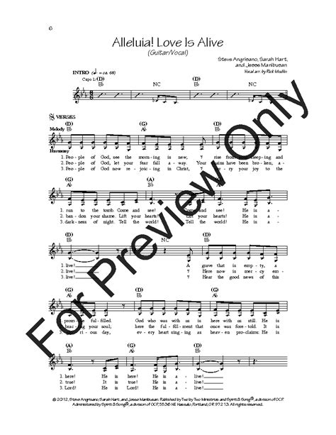 Alleluia! Love Is Alive (Unison or 3-Part) b | J.W. Pepper Sheet Music