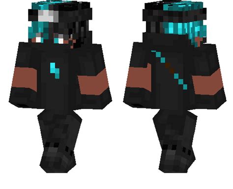 Cool Black and Blue Boy Skin | Minecraft PE Skins