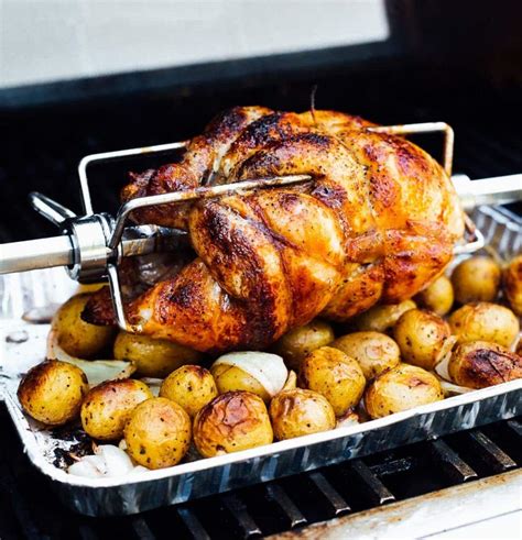 No-Fuss Rotisserie Chicken on the Grill • Heartbeet Kitchen