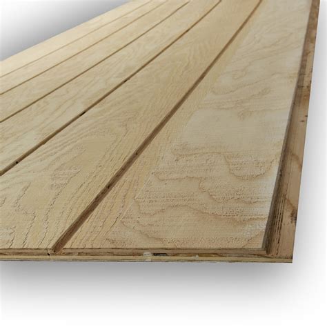 Douglas Fir Siding Natural Wood T1-11 Panel Siding (Common: 0.594-in x ...