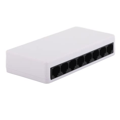 8 Port 10/100Mbps Ethernet Switch Support Desktop Wall Mount Unmanaged ...