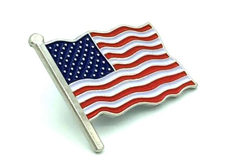 American Flag Lapel Pin – USA Waving Flag Pin | The Pin People