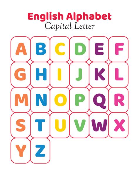 Uppercase Letter Alphabet Chart - Infoupdate.org