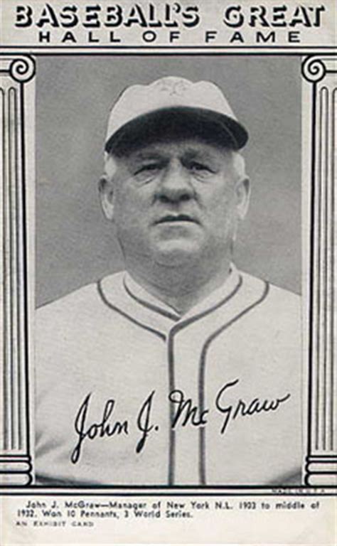 1948 Hall of Fame Exhibits John McGraw #23 Baseball Card Value Price Guide