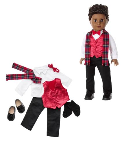 American Girl Truly Me Pop of Plaid Holiday Outfit for 18" Dolls (Boy ...