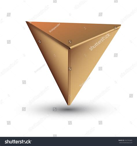 Origami Pyramid Vector Illustration Stock Vector (Royalty Free ...