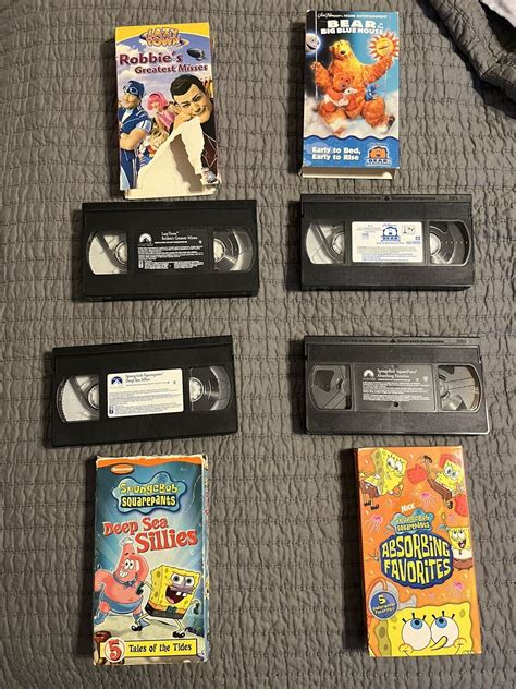 VHS Kids Lot, SpongeBob, Lazy Town, Blues | Grelly USA