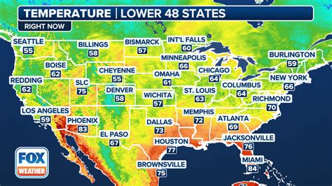 Current Temperatures Across the U.S. | Fox Weather