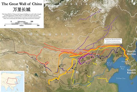 Great Wall Of China Length Map