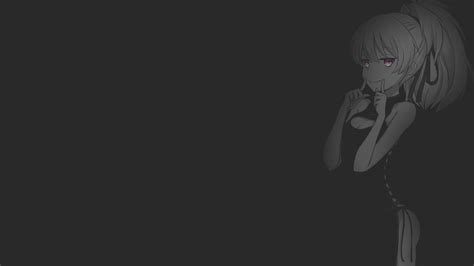 Wallpaper Anime Girls, Black Background, Dark Background,, 58% OFF