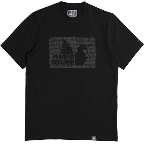 Peaceful Hooligan Justice t-shirt Black - Archivio85