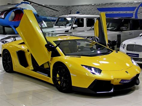 Bold Yellow Lamborghini Aventador For Sale - GTspirit