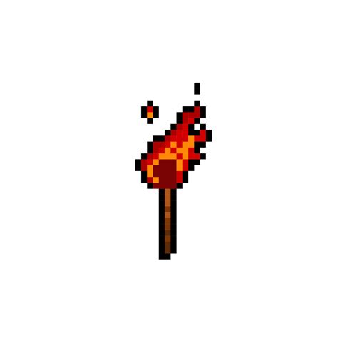 torch in pixel art style 20577486 Vector Art at Vecteezy