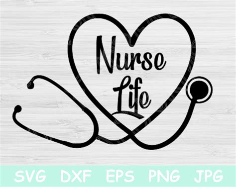 Nurse Life Svg, Nurse Heart Svg. Nurse Svg Files for Cricut and ...